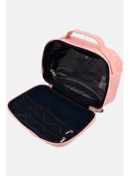 French Connection Women Brand Logo Vanity Bag, Pink  - Image 2