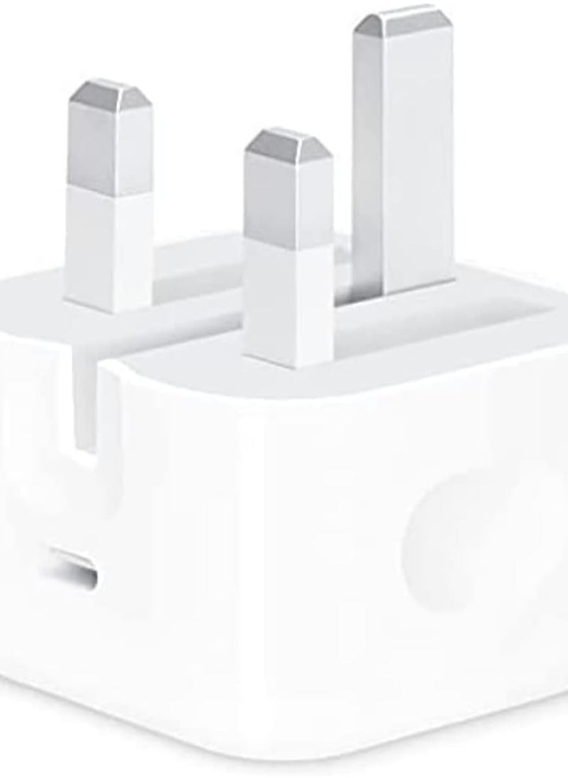20W Type C PD Fast Charger Compatible with iPhone 13/12/11/14 Series, PD Power Adapter Plug Wall Plug Compatible with iPhone 14 13, 13 Pro 12 Pro Max/12 Mini/SE (White)