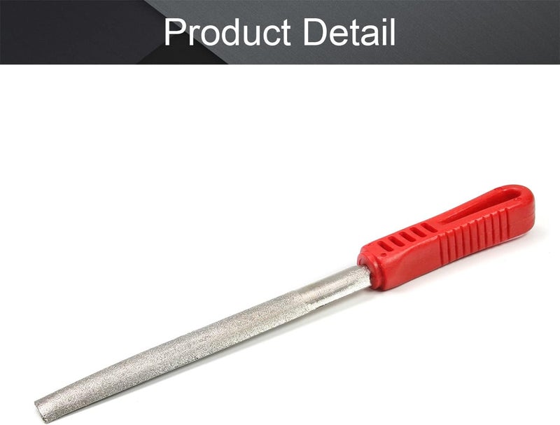 Utoolmart Diamond File 6 Inch Half Round File Diamond Coated Plastic Handle Hand Tool for Grinding Polishing 1Pcs - Image 4