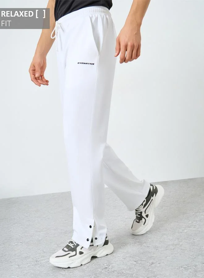 ستايلي اكتيف بنطال سكوبا بقصة مريحة مع ازرار كبس