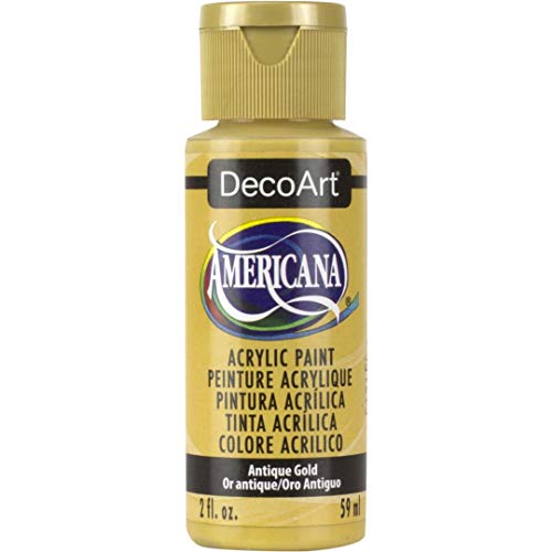 DecoArt Americana Acrylic Paint 2Ounce Antique Gold