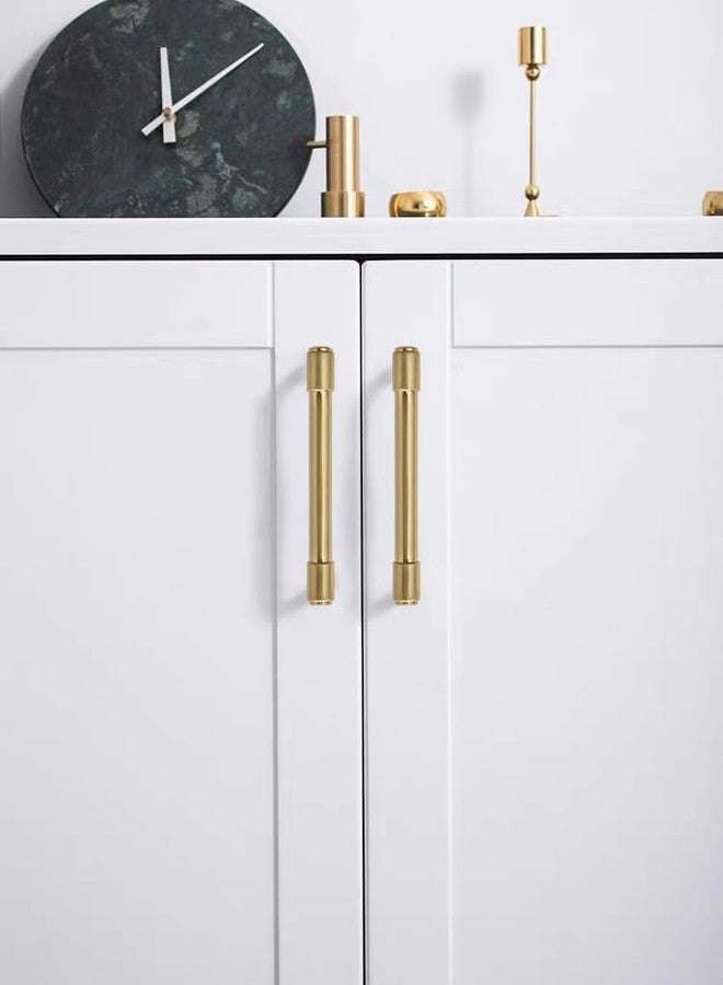CABDM 10 Pack 3 3/4"(96mm) Champagne Bronze Cabinet Pulls Gold Drawer Pulls Kitchen Cabinet Hardware Champagne Brass Kitchen Handles for Cabinets Cupboard Handles Drawer Handles - Image 4