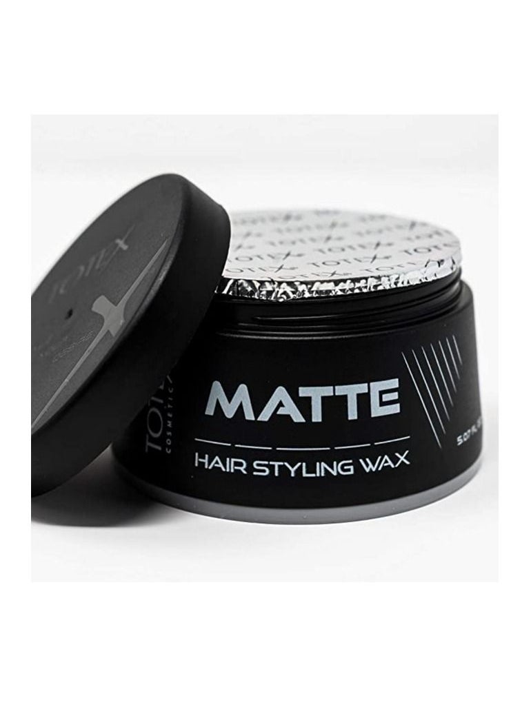 Totex Hair Men Styling Matte Cream Hair Wax Texture Matte Natural Matte Look Finish Hair Defining Paste Matte Wax 150 ml