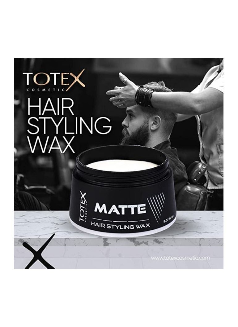 Totex Hair Men Styling Matte Cream Hair Wax Texture Matte Natural Matte Look Finish Hair Defining Paste Matte Wax 150 ml