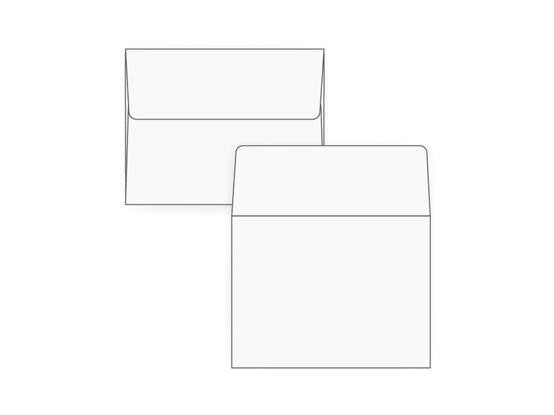Office Express A2 Invitation Envelopes (4 3/8 x 5 3/4) - 60lb. Bright White (1000 Qty.) - Image 2