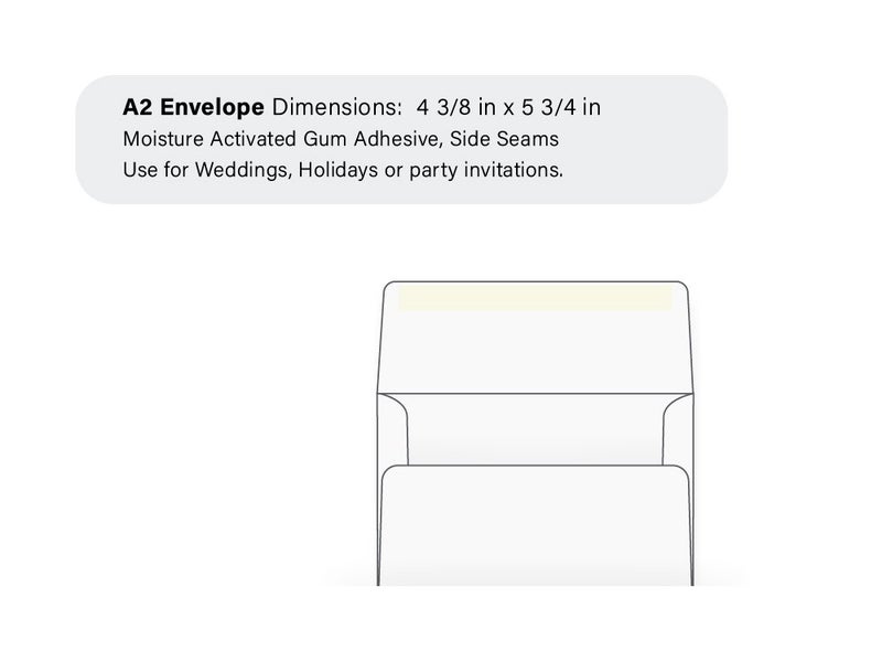 Office Express A2 Invitation Envelopes (4 3/8 x 5 3/4) - 60lb. Bright White (1000 Qty.) - Image 3