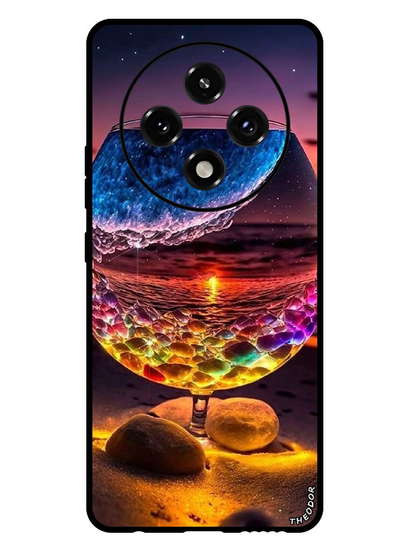 Theodor Protective Case Anti Scratch Shock Proof Bumper Cover For Oppo A3 Pro Glass Beach - Image 1