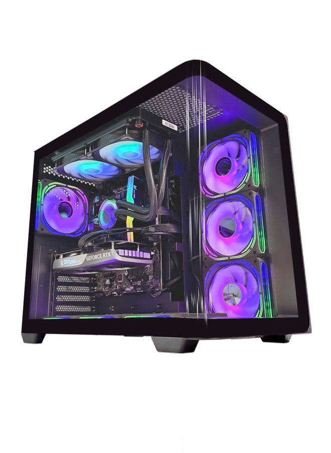 Game Sekret Curv Gaming PC - Intel Core i7-14700K | RTX 4060 8GB GPU | 32GB DDR4 RAM | 1TB SSD | 240mm  Liquid Cooler | B760 MOBO | 750W 80+ PSU | WiFi/BT/Win11 Pro | Game Sekret Desktop Computer  - Image 1