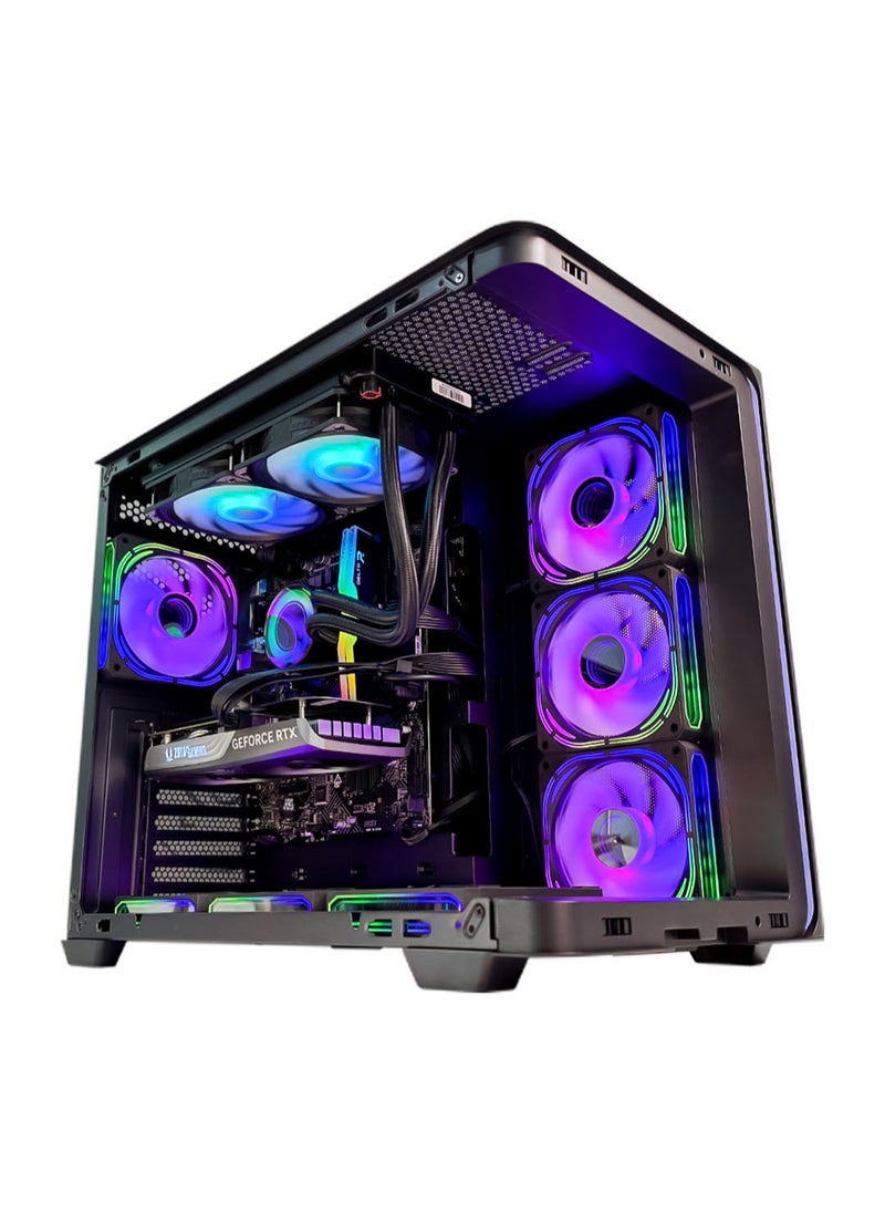 Game Sekret Curv Gaming PC - Intel Core i7-14700K | RTX 4060 8GB GPU | 32GB DDR4 RAM | 1TB SSD | 240mm  Liquid Cooler | B760 MOBO | 750W 80+ PSU | WiFi/BT/Win11 Pro | Game Sekret Desktop Computer  - Image 4