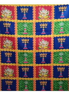 ZESTENTER ZestEnter Ganesh Backdrop for Pooja Decoration House Warming Functions Background Curtain for Pooja Decoration  - Image 1