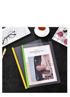 Libra Clear Report Covers A4 Size with Sliding Bars, 15mm Presentation File Folders Binder, 130 Sheet Capacity, for Homework Folder, Presentation Folder, File Folder, 5 Assorted Colors(20 Pack)  - Image 3