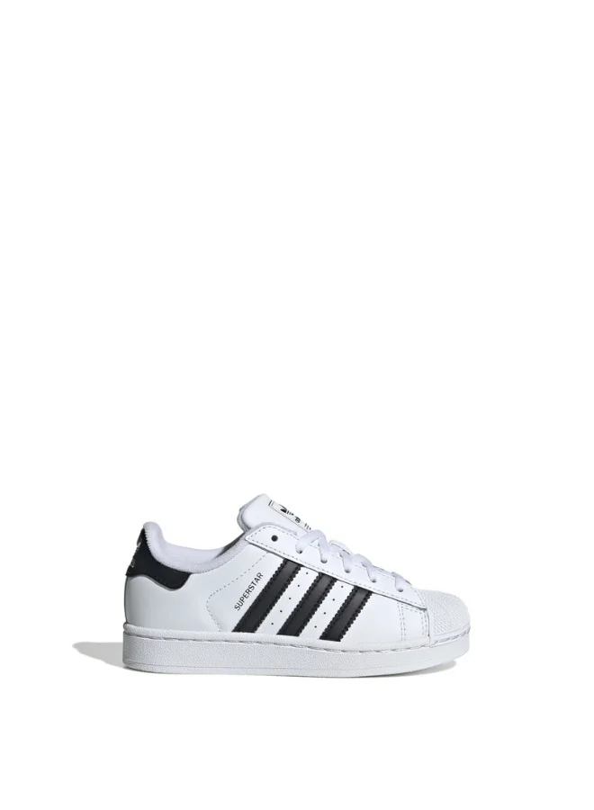 adidas أحذية أديداس سوبرستار  سي يو بيضاء للأطفال