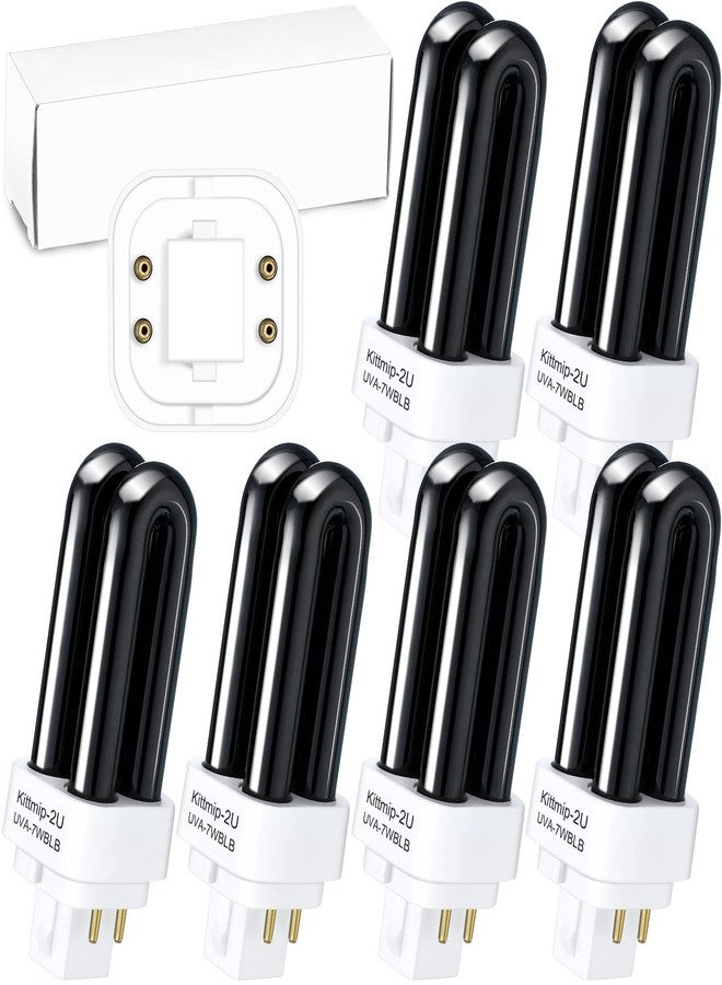 Kittmip Bug Zapper Replacement UV Bulbs 41050 Replacement Bulbs Compatible with DynaTrap DT1050 DT1100 DT1250, 1/2 Acre Trap Replacement Bulb, 7W UV Light Ultraviolet Mosquito Killer Lamp(6 Packs) - Image 1