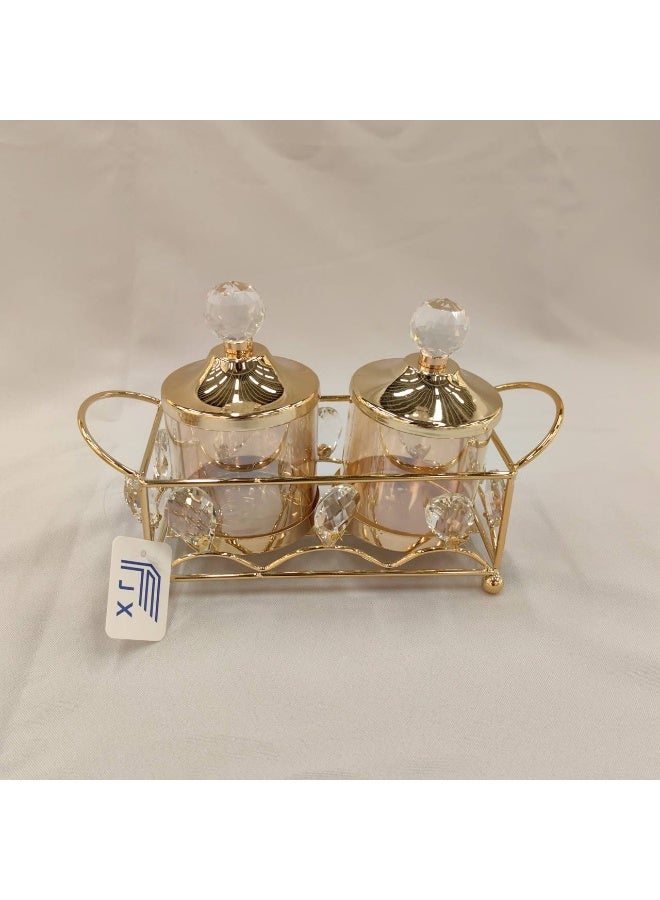 Candy Crystal Set with Metal Base 2*1