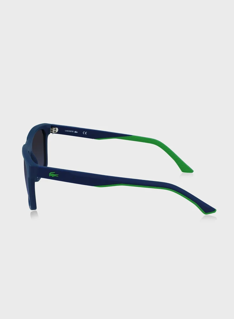 لاكوست نظارة شمسية بعدسات مستطيلة