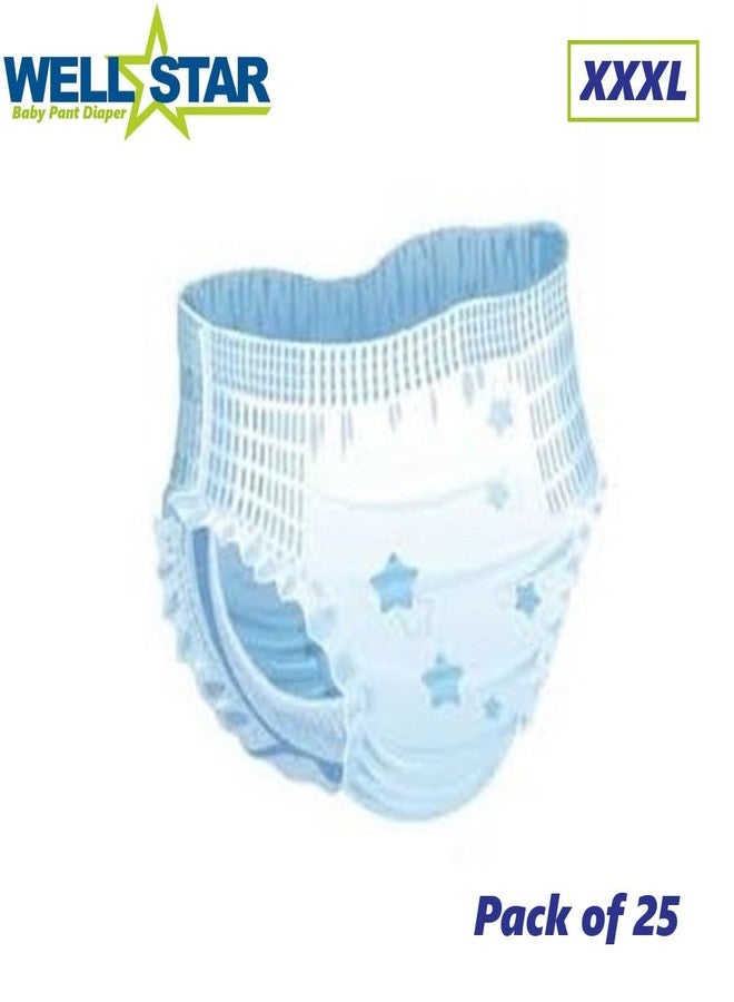 WELLSTAR Super Soft Pant Style Baby Diapers with High Absorb Technology XXXL (25 Units) - Image 2