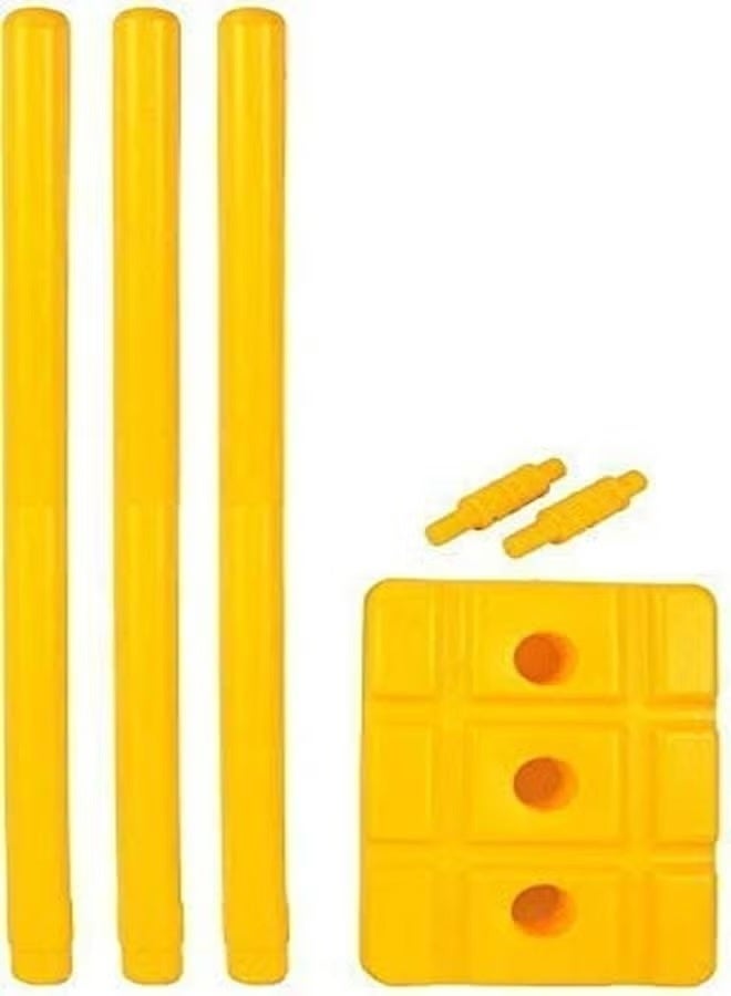 Cricket Plastic Stumps With Base And Bails 28inch - Image 5