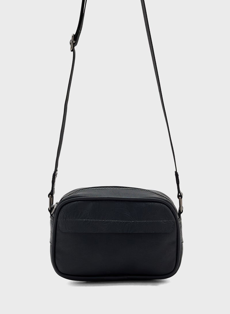 Robert Wood Crossbody Casual Messenger Bag - Image 1