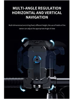 Generic Bike Phone Holder with Sunshade, Motorcycle Phone Mount Waterproof for Bicycle Electric Scooter Accessories for Adult Bikes Handlebar Cell Phone Stand for Men Suit  - Image 4