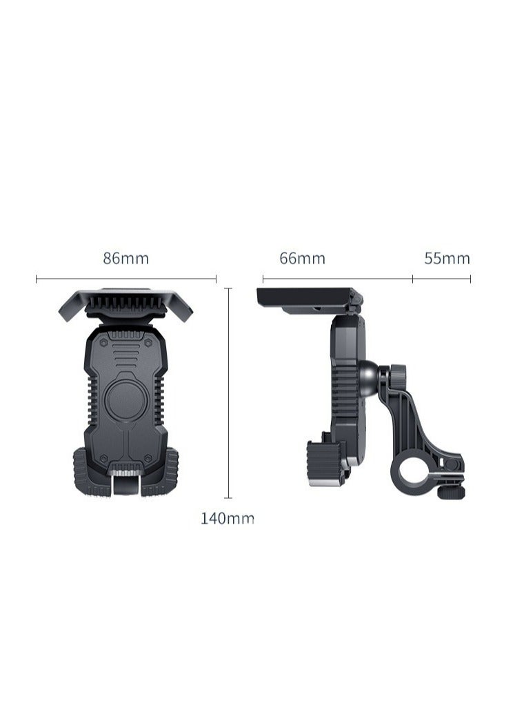 Bike Phone Holder with Sunshade, Motorcycle Phone Mount Waterproof for Bicycle Electric Scooter Accessories for Adult Bikes Handlebar Cell Phone Stand for Men Suit