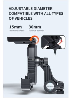 Generic Bike Phone Holder with Sunshade, Motorcycle Phone Mount Waterproof for Bicycle Electric Scooter Accessories for Adult Bikes Handlebar Cell Phone Stand for Men Suit  - Image 5