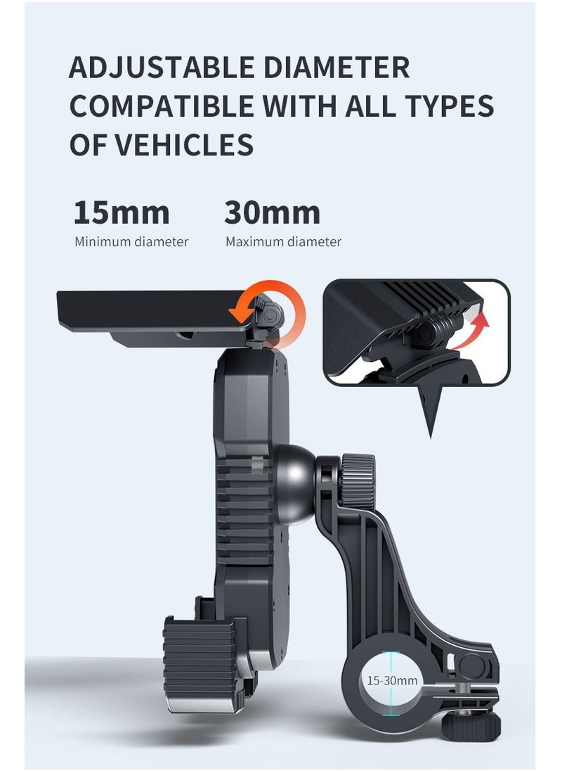 Generic Bike Phone Holder with Sunshade, Motorcycle Phone Mount Waterproof for Bicycle Electric Scooter Accessories for Adult Bikes Handlebar Cell Phone Stand for Men Suit  - Image 5