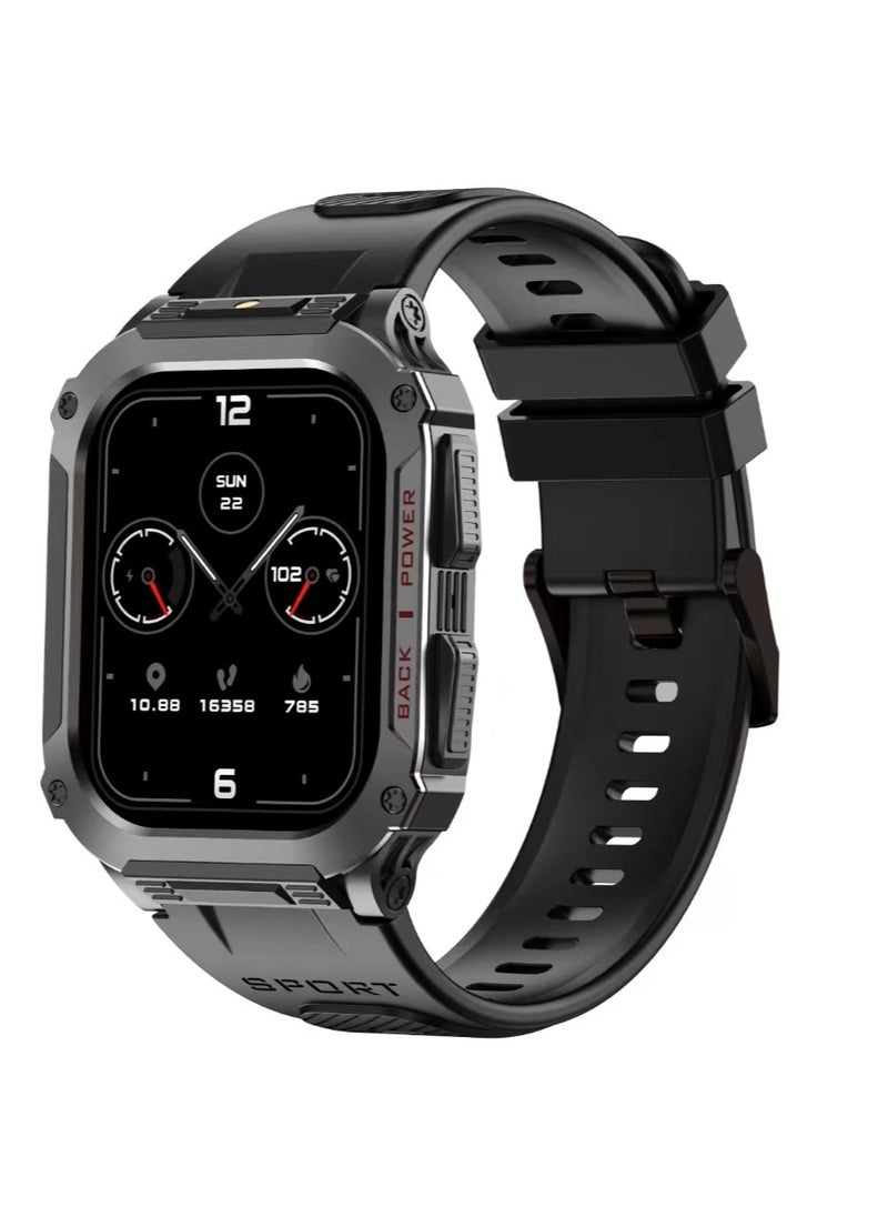 Hezire Hezire Hwatch Commando Smartwatch Black  - Image 1