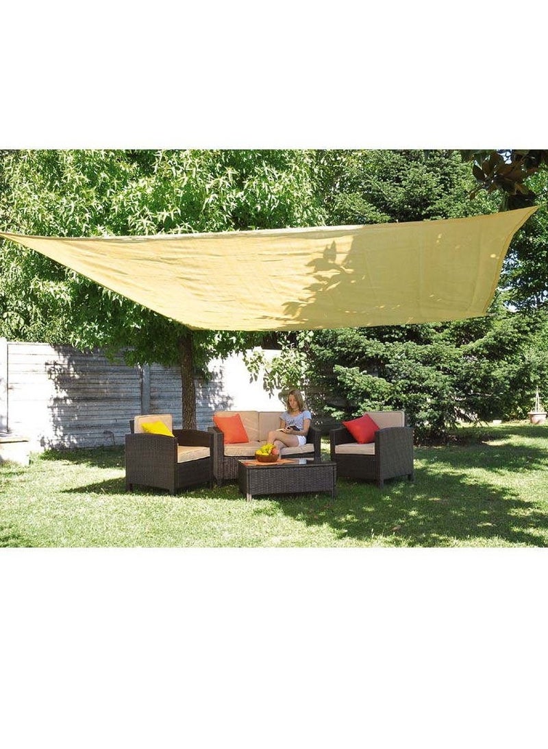 KNP Squared shading net kit beige colour- Large 