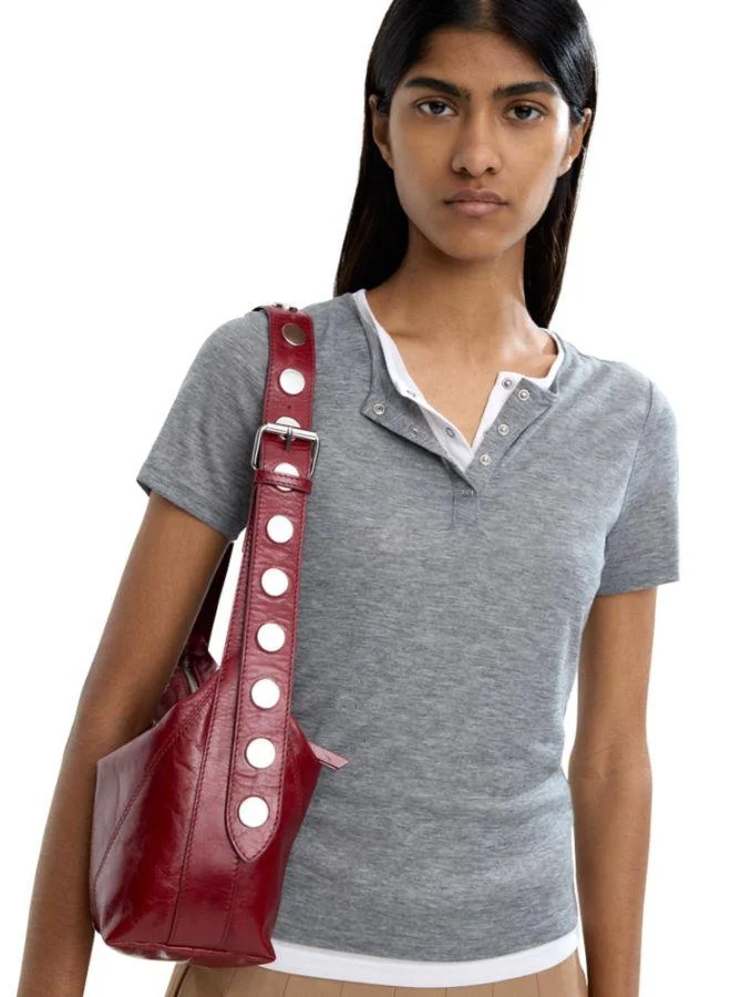 Parfois Red Leather Shoulder Bag for Women | Best Price UAE