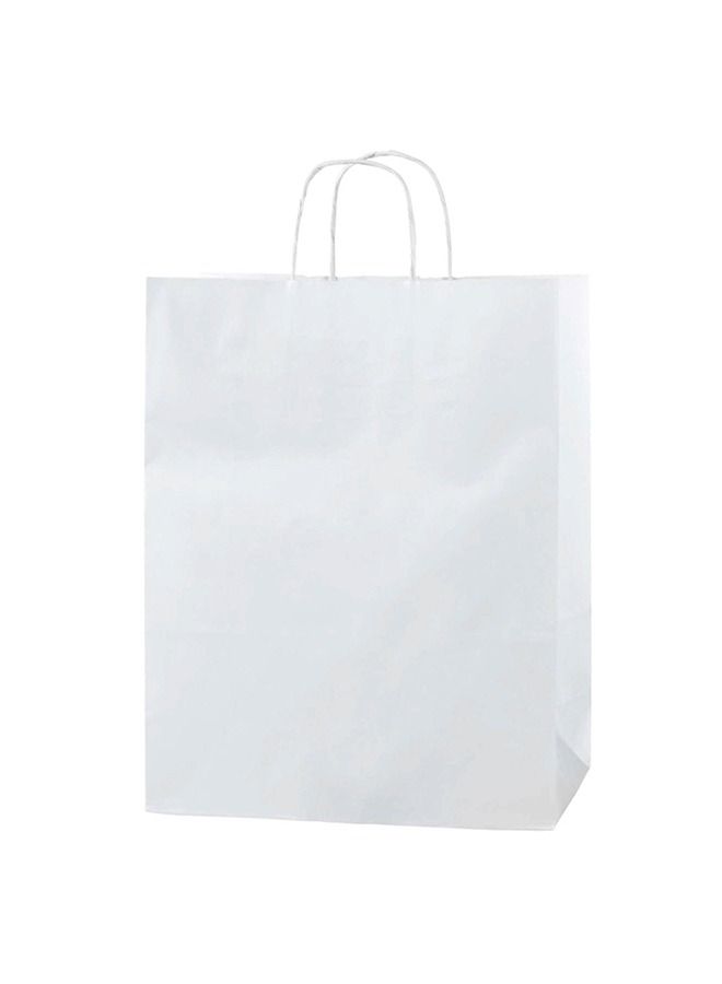 SNH Packing Kraft Paper Bag White Twisted Handle 32x28x16 cm Paper Party Bags Hen Party Bags Kraft Paper Bag Bride Birthday Gift Bag Wedding Celebrations Bags For Party Favour Pack of 20 Pieces  - Image 2