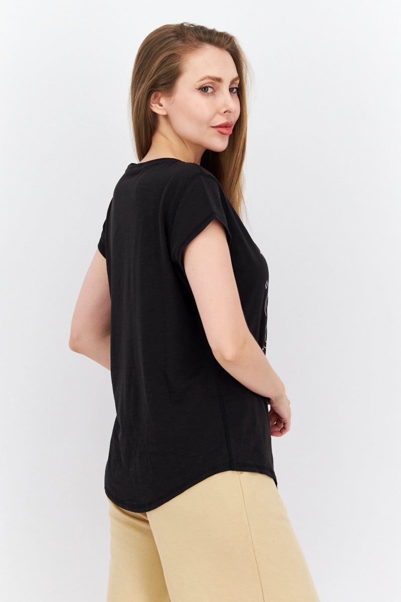 PUMA Women Sportswear Fit Short Sleeve Outdoor Tops, Black - Image 2