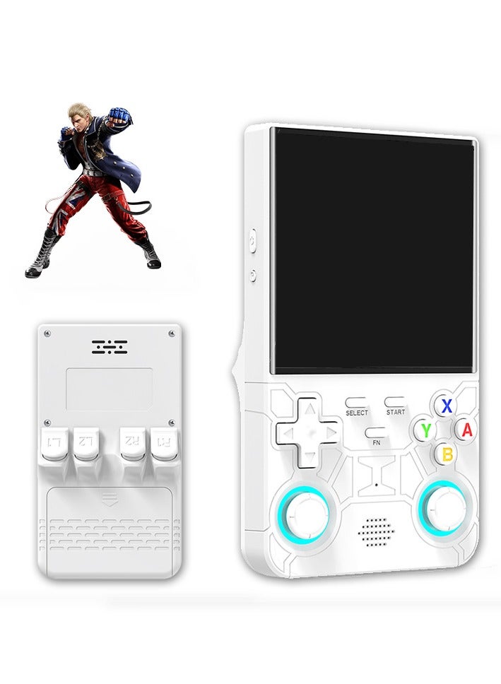 بلو فاير جهاز ألعاب R36S برو المحمول - شاشة 4 بوصة IPS بدقة عالية، أكثر من 20,000 لعبة مدمجة، واي فاي وبلوتوث، معالج RK3326، بطارية 3000 مللي أمبير - 64 جيجابايت - للمحاكاة الأركيد الكلاسيكي - Image 1