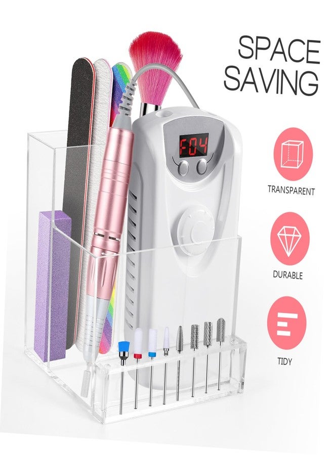 Beaupretty Nail Display Stand Nail Drill Bits Holder Nail Tool Storage Rack Nail Drill Grinding Bit Holder Box Display Stand for Nail Drill Manicure Tools Bit Holders - Image 5
