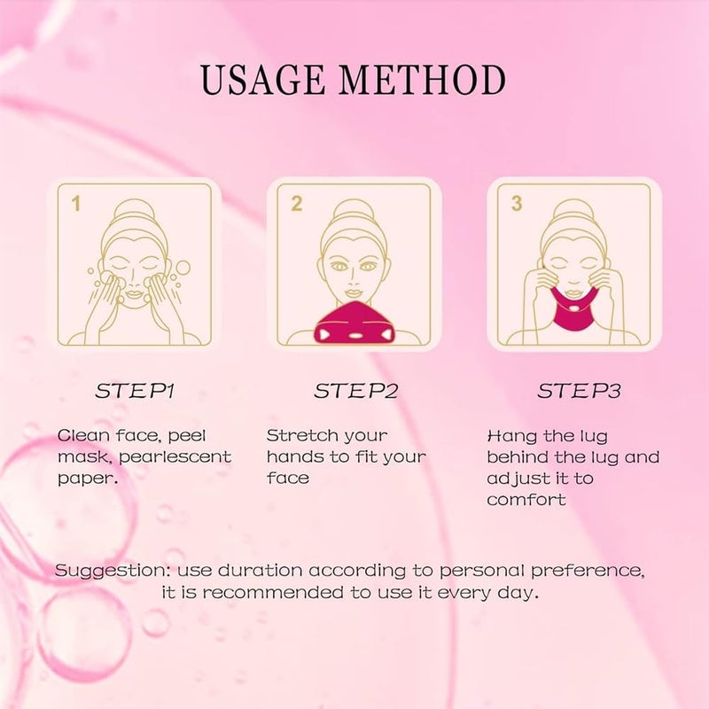 V-Line Lifting Bandage Mask, Double Chin Reducer, Face Lifting Chin Strap for Women, V-Line Shaping Mask, Cheek and Neck Patch, 5PCS - Image 5