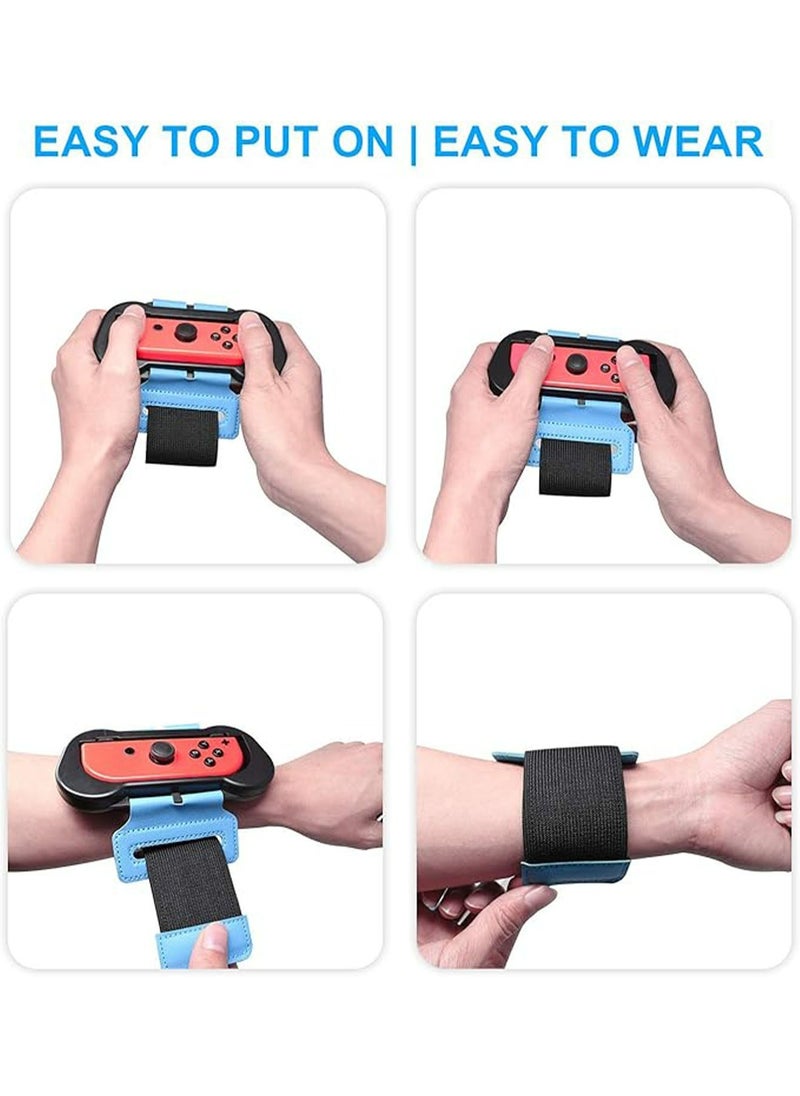 JYS - Pack of 2 Dance Switch Wristband, Wrist Bands Compatible with Dance Switch Game 2024 2023 2022 2021 2020 and Switch Boxing Grips, Zumba Switch Wristbands Accessories, Adjustable Elastic Wrist Strap fo - Image 1
