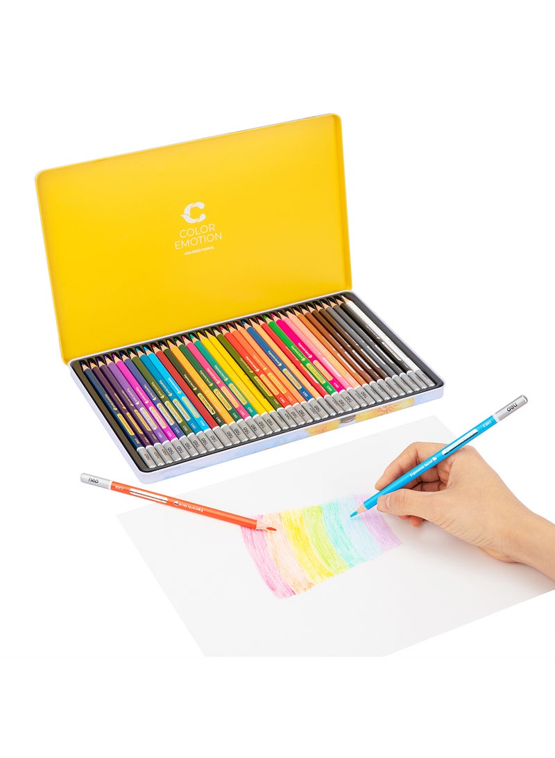 Deli Color Pencils, Art Supplies for Drawing, and Painting, Triangular Ergonomic Barrel, Pack of 36 Colors - Image 5