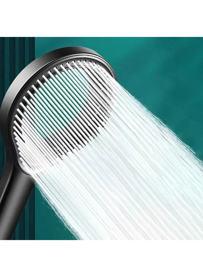 Silvery High Pressure Rainfall Shower Head Handheld Spray Nozzle Bathroom Accessory - Image 2