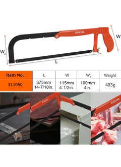 Extendable Arm Hacksaw 8 inch, Heavy Duty Saw with Black Finish,  Alloy Steel Blade, Hacksaw Hand Saw, Cutting Tool, for Gardeners, PVC, Pipe, Carpentry, Metal and Wood. - pzsku/ZF4504D49C866135E8EF6Z/45/_/1704939205/4e11aabf-1499-42d6-b06d-225d7ee4decf