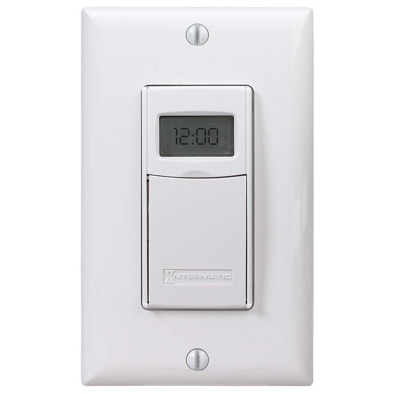 Intermatic Intermatic EI600WC Decorator Digital In-Wall 7-Day Astronomic Timer, White  - Image 1