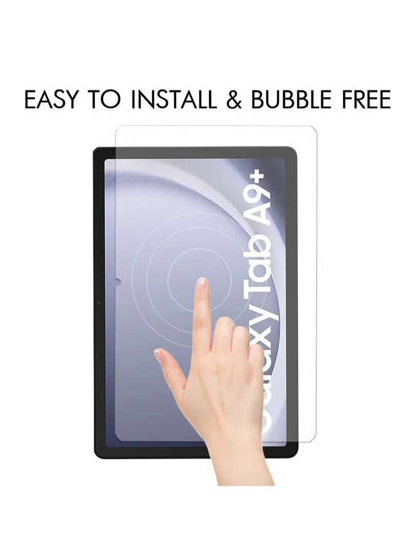 BORTONY Samsung Galaxy Tab A9 Plus 11 inch Clear Screen protector   Edge to Edge Full Screen Coverage Anti Scratch Protective Tempered Glass For Samsung Galaxy Tab A9 Plus 11 inch - Image 1