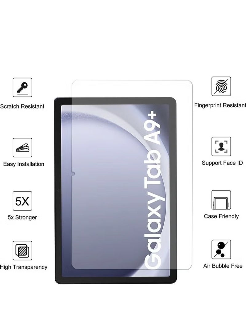 BORTONY Samsung Galaxy Tab A9 Plus 11 inch Clear Screen protector   Edge to Edge Full Screen Coverage Anti Scratch Protective Tempered Glass For Samsung Galaxy Tab A9 Plus 11 inch - Image 3