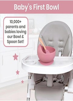 iMissiu Baby Bowls With Suction And Spoon Set, Bpa-Free Baby Food Bowls And Baby Feeding Spoon, Suction Bowls For Baby And Toddler Bowl - Red  - Image 5
