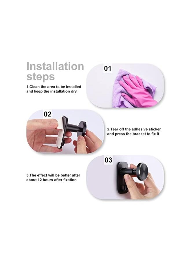 SYOSI - 2 Pack Headphone Stand Retractable Headset Hanger Sticky Desktop Hook For All Headsets Earphone Clamp For Air Pods Max Music Headphones - Image 1