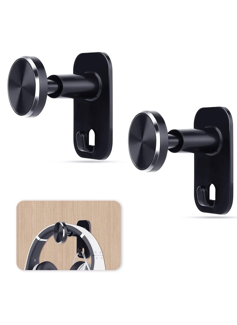 SYOSI - 2 Pack Headphone Stand Retractable Headset Hanger Sticky Desktop Hook For All Headsets Earphone Clamp For Air Pods Max Music Headphones - Image 1