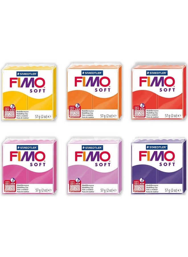 فيمو Staedtler Soft Polymer Oven Modeling Clay Sunset Tones مجموعة من 6 قطع - Image 1