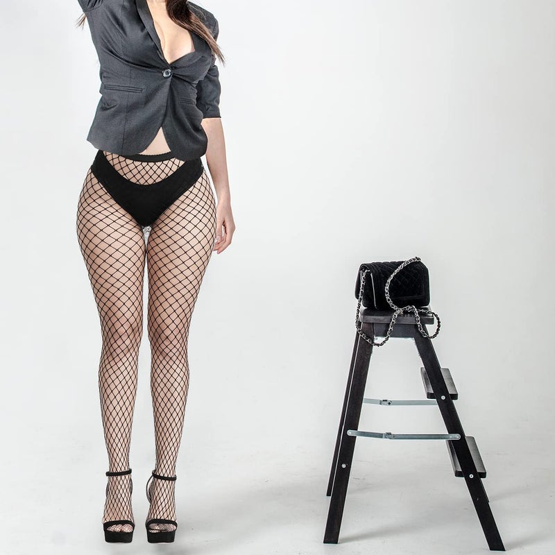 FEPITO 8 Pairs Colorful Fishnet Stockings Tights Fishnet Tights Pantyhose Stockings Leggings for Women - Image 4