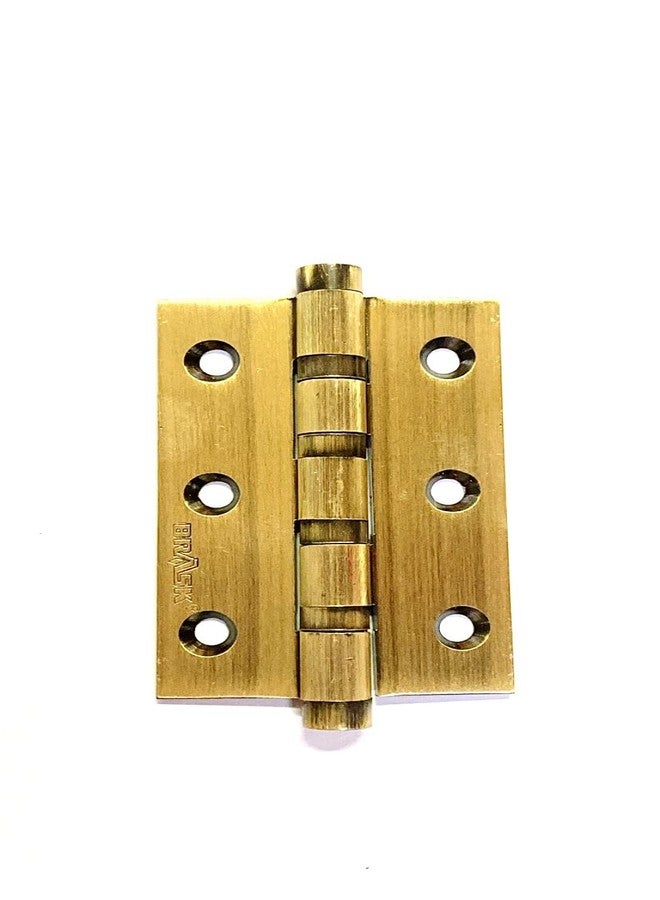 BRASK Brass Ball Bearing Hinges 3" x 2" x 2 mm (Pack of 4) (Antique Brass Finish) - Image 2