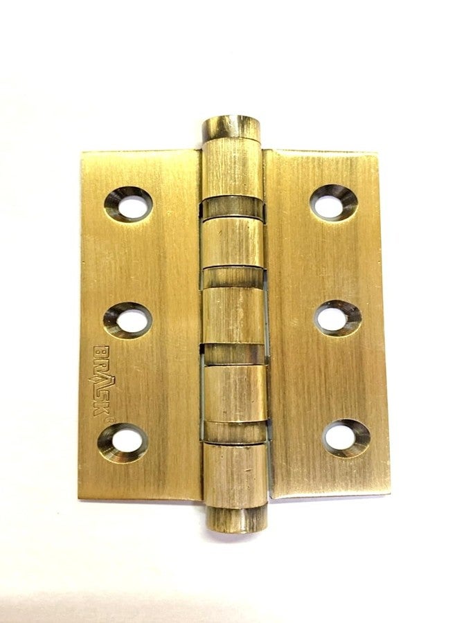 BRASK Brass Ball Bearing Hinges 3" x 2" x 2 mm (Pack of 4) (Antique Brass Finish) - Image 4