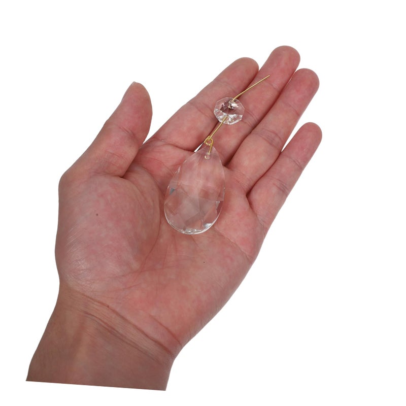15 Pcs Crystal Teardrop Chandelier Prisms For Lamp And Wall Decor - Image 5