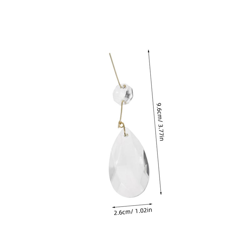 15 Pcs Crystal Teardrop Chandelier Prisms For Lamp And Wall Decor - Image 3